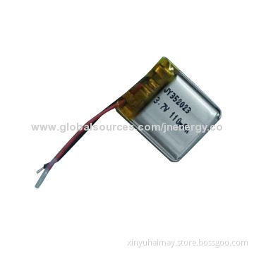 3.7V Lithium Polymer Battery for Warm Clothing and Digital Cameras with 110mAh Nominal CapacityNew